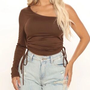 USED Fashion Nova 1 Sleeve Top